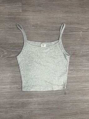 Sunday Best Grey Ribbed Cami Top Size XS